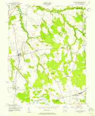 Sudlersville Maryland Historical topographic map, 1:24000 scale, 7.5 X 7.5 Minute, Year 1953