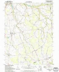 Sudlersville Maryland Historical topographic map, 1:24000 scale, 7.5 X 7.5 Minute, Year 1993