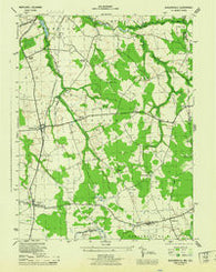 Sudlersville Maryland Historical topographic map, 1:31680 scale, 7.5 X 7.5 Minute, Year 1944