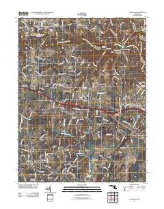 Sykesville Maryland Historical topographic map, 1:24000 scale, 7.5 X 7.5 Minute, Year 2011