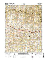 Sykesville Maryland Historical topographic map, 1:24000 scale, 7.5 X 7.5 Minute, Year 2014
