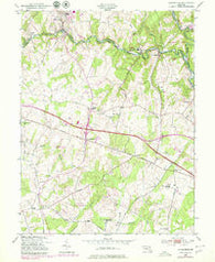 Sykesville Maryland Historical topographic map, 1:24000 scale, 7.5 X 7.5 Minute, Year 1953