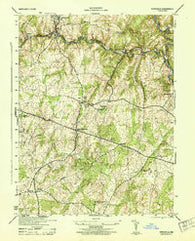 Sykesville Maryland Historical topographic map, 1:31680 scale, 7.5 X 7.5 Minute, Year 1944