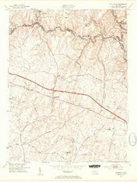 Sykesville Maryland Historical topographic map, 1:24000 scale, 7.5 X 7.5 Minute, Year 1953