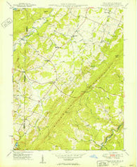 Table Rock Maryland Historical topographic map, 1:24000 scale, 7.5 X 7.5 Minute, Year 1949