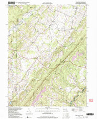 Table Rock Maryland Historical topographic map, 1:24000 scale, 7.5 X 7.5 Minute, Year 1997