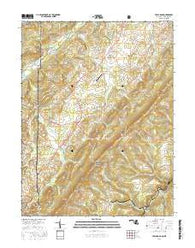 Table Rock Maryland Current topographic map, 1:24000 scale, 7.5 X 7.5 Minute, Year 2016