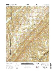 Table Rock Maryland Current topographic map, 1:24000 scale, 7.5 X 7.5 Minute, Year 2016