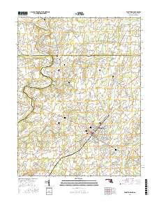 Taneytown Maryland Current topographic map, 1:24000 scale, 7.5 X 7.5 Minute, Year 2016