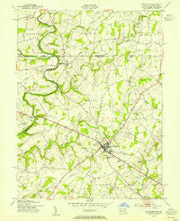 Taneytown Maryland Historical topographic map, 1:24000 scale, 7.5 X 7.5 Minute, Year 1953
