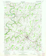 Taneytown Maryland Historical topographic map, 1:24000 scale, 7.5 X 7.5 Minute, Year 1953