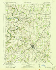Taneytown Maryland Historical topographic map, 1:31680 scale, 7.5 X 7.5 Minute, Year 1944