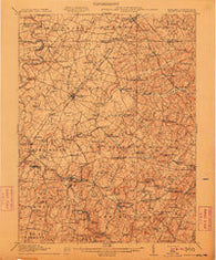 Taneytown Maryland Historical topographic map, 1:62500 scale, 15 X 15 Minute, Year 1911