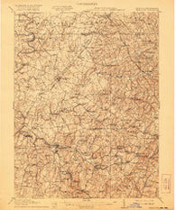 Taneytown Maryland Historical topographic map, 1:62500 scale, 15 X 15 Minute, Year 1911