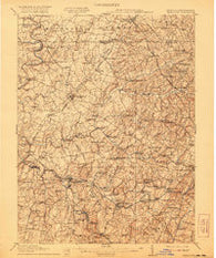 Taneytown Maryland Historical topographic map, 1:62500 scale, 15 X 15 Minute, Year 1911