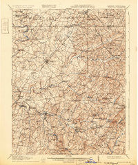 Taneytown Maryland Historical topographic map, 1:62500 scale, 15 X 15 Minute, Year 1911