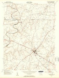 Taneytown Maryland Historical topographic map, 1:24000 scale, 7.5 X 7.5 Minute, Year 1953