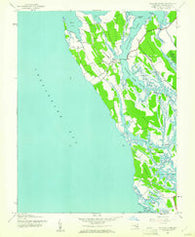 Taylors Island Maryland Historical topographic map, 1:24000 scale, 7.5 X 7.5 Minute, Year 1942