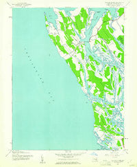 Taylors Island Maryland Historical topographic map, 1:24000 scale, 7.5 X 7.5 Minute, Year 1942