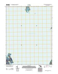 Terrapin Sand Point Maryland Historical topographic map, 1:24000 scale, 7.5 X 7.5 Minute, Year 2011