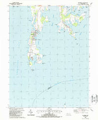 Tilghman Maryland Historical topographic map, 1:24000 scale, 7.5 X 7.5 Minute, Year 1988