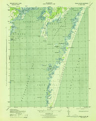 Tingles Island Maryland Historical topographic map, 1:31680 scale, 7.5 X 7.5 Minute, Year 1943