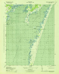 Tingles Island Maryland Historical topographic map, 1:31680 scale, 7.5 X 7.5 Minute, Year 1943