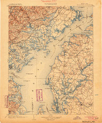 Tolchester Maryland Historical topographic map, 1:125000 scale, 30 X 30 Minute, Year 1903
