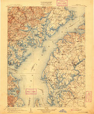 Tolchester Maryland Historical topographic map, 1:125000 scale, 30 X 30 Minute, Year 1908