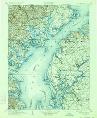 Tolchester Maryland Historical topographic map, 1:125000 scale, 30 X 30 Minute, Year 1908