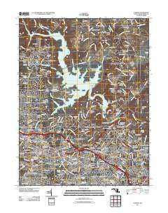 Towson Maryland Historical topographic map, 1:24000 scale, 7.5 X 7.5 Minute, Year 2011