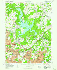 Towson Maryland Historical topographic map, 1:24000 scale, 7.5 X 7.5 Minute, Year 1957