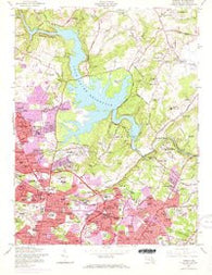 Towson Maryland Historical topographic map, 1:24000 scale, 7.5 X 7.5 Minute, Year 1957