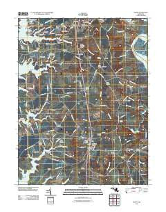 Trappe Maryland Historical topographic map, 1:24000 scale, 7.5 X 7.5 Minute, Year 2011