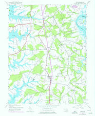 Trappe Maryland Historical topographic map, 1:24000 scale, 7.5 X 7.5 Minute, Year 1942