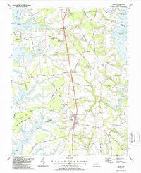 Trappe Maryland Historical topographic map, 1:24000 scale, 7.5 X 7.5 Minute, Year 1988