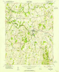 Union Bridge Maryland Historical topographic map, 1:24000 scale, 7.5 X 7.5 Minute, Year 1953