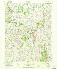 Union Bridge Maryland Historical topographic map, 1:24000 scale, 7.5 X 7.5 Minute, Year 1953