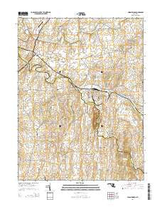 Union Bridge Maryland Historical topographic map, 1:24000 scale, 7.5 X 7.5 Minute, Year 2014