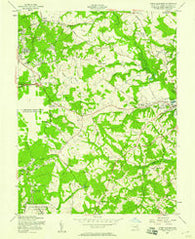 Upper Marlboro Maryland Historical topographic map, 1:24000 scale, 7.5 X 7.5 Minute, Year 1957