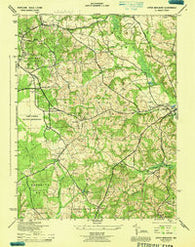 Upper Marlboro Maryland Historical topographic map, 1:31680 scale, 7.5 X 7.5 Minute, Year 1944