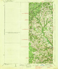 Upper Marlboro Maryland Historical topographic map, 1:62500 scale, 15 X 15 Minute, Year 1938