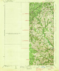 Upper Marlboro Maryland Historical topographic map, 1:62500 scale, 15 X 15 Minute, Year 1938