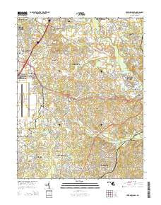 Upper Marlboro Maryland Historical topographic map, 1:24000 scale, 7.5 X 7.5 Minute, Year 2014