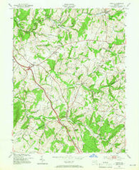 Urbana Maryland Historical topographic map, 1:24000 scale, 7.5 X 7.5 Minute, Year 1953