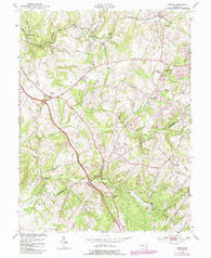 Urbana Maryland Historical topographic map, 1:24000 scale, 7.5 X 7.5 Minute, Year 1953