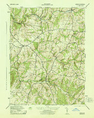 Urbana Maryland Historical topographic map, 1:31680 scale, 7.5 X 7.5 Minute, Year 1944
