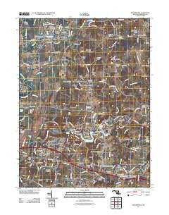Walkersville Maryland Historical topographic map, 1:24000 scale, 7.5 X 7.5 Minute, Year 2011