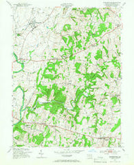 Walkersville Maryland Historical topographic map, 1:24000 scale, 7.5 X 7.5 Minute, Year 1953