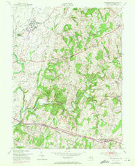 Walkersville Maryland Historical topographic map, 1:24000 scale, 7.5 X 7.5 Minute, Year 1953